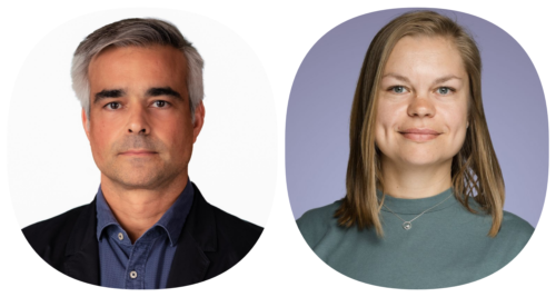 Louis Demargne is data and knowledge management Officer at UNESCO (on the left) and Anna Silyakova is Science Lead at HUB Ocean (on the right).